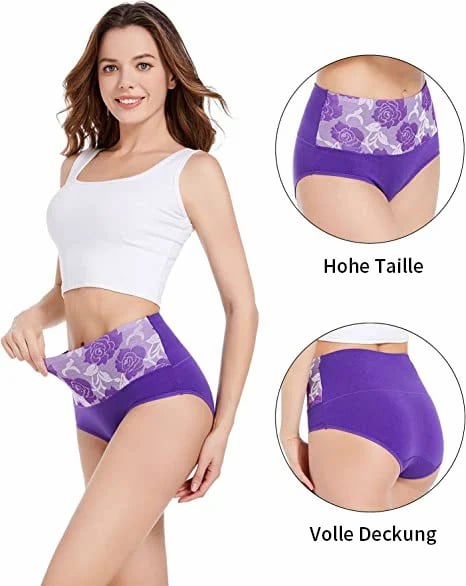 🔥Damen-Slip mit hoher Taille und Bauchkontrolle in Übergröße