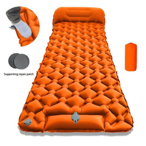 Aufblasbare Outdoor-Schlafmatte für eine Person mit Schnellpumpe