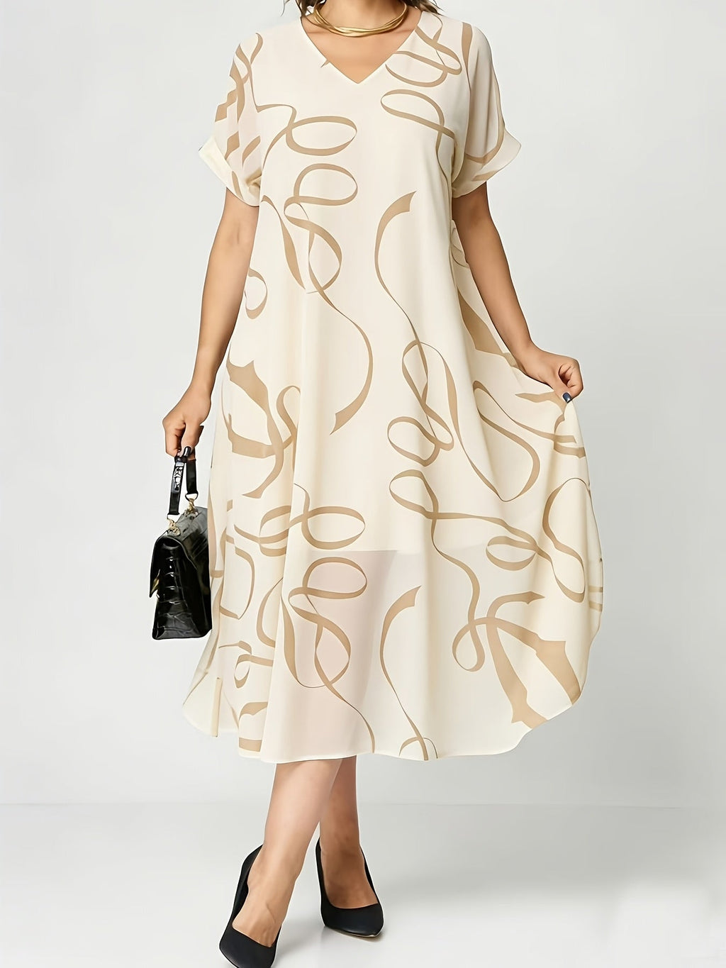 Élavine – Ausdrucksstarkes Chiffonkleid in französischer Eleganz