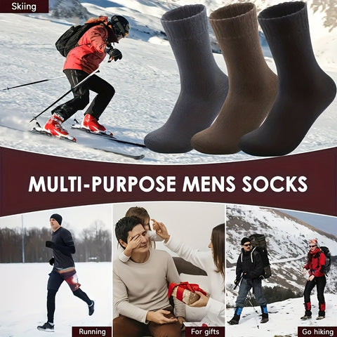FrostWalk™ – 3-Paar flauschige, dicke Herren-Winterthermosocken