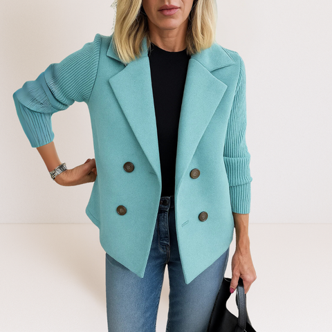 Martine™ | Elegante Jacke mit Strickärmeln