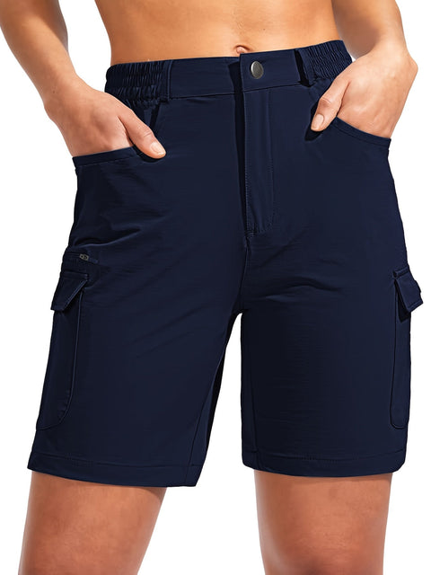 Damen Quick-Dry Cargo-Shorts mit 7-Taschen-Design