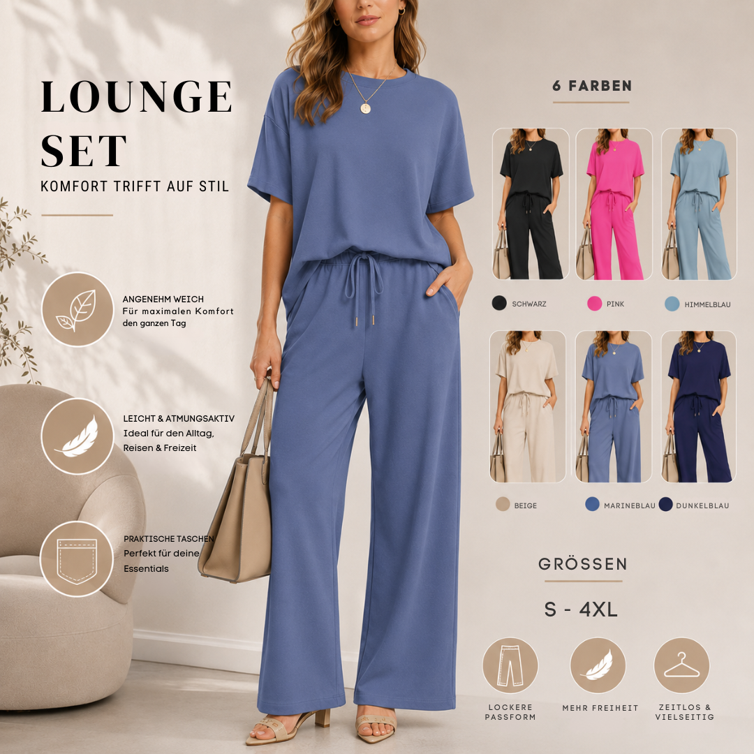 Liora™ – Weiches Damen-Set mit Oberteil & Hose