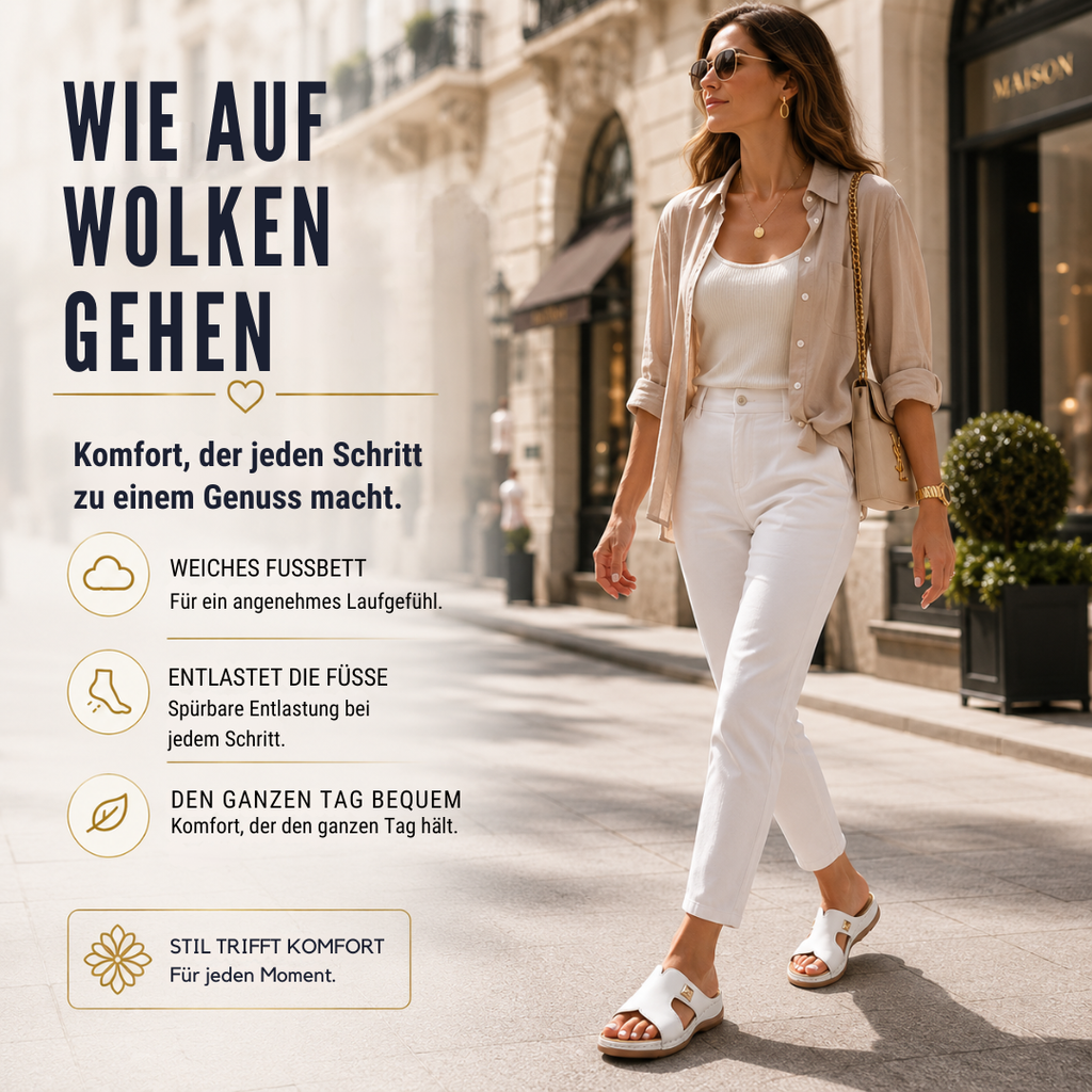 Damen Sommer Retro-Sandalen mit Keilabsatz & mattierter Textur