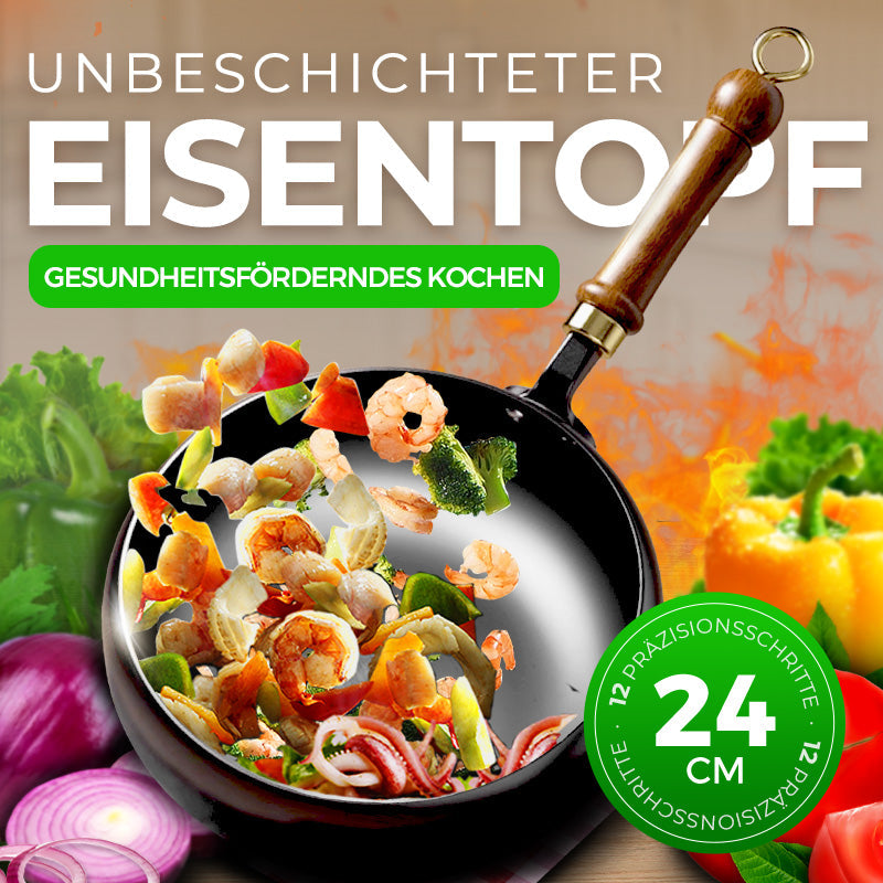 Schwerer Gusseisen-Bräter (unbeschichtet) – perfekt für Sonntagsbraten & knuspriges Brot! ⏲️🥖 50% reduziert – nur solange der Vorrat reicht!