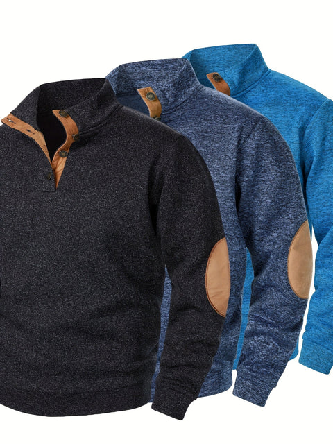 FerroStrick™ – Klassische Herren-Strickpullover 3er-Set