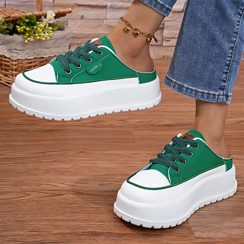 Luna – Damen-Plateau-Slipper mit sportlich-elegantem Look