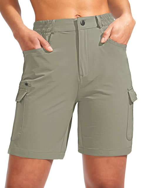 Damen Quick-Dry Cargo-Shorts mit 7-Taschen-Design