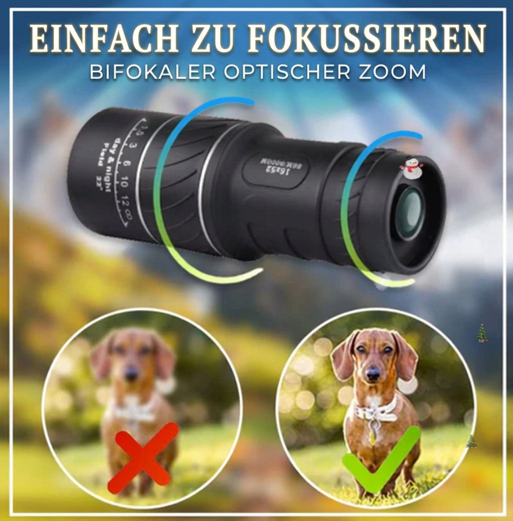 Tragbares Monokular-Teleskop mit hoher Vergrößerung