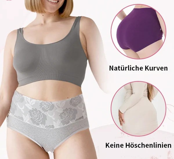 🔥Damen-Slip mit hoher Taille und Bauchkontrolle in Übergröße