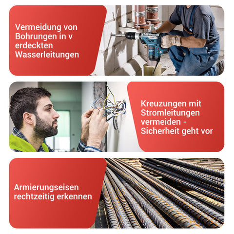 Multifunktionaler Wand- & Metalldetektor für Zuhause und Baustelle