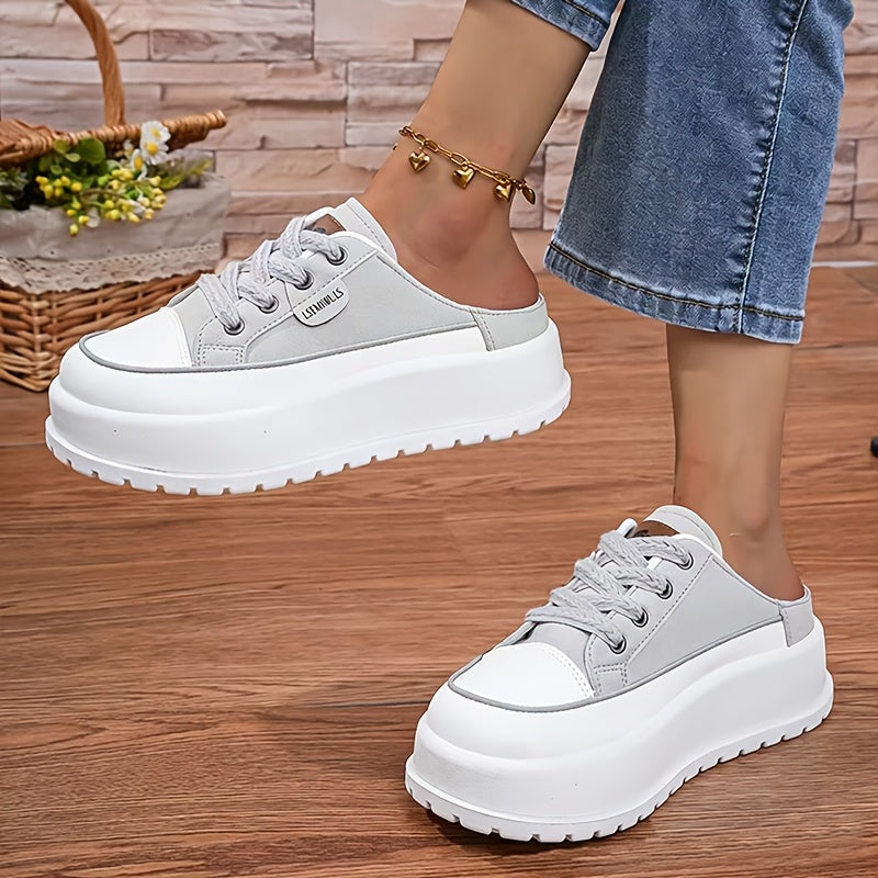 Luna – Damen-Plateau-Slipper mit sportlich-elegantem Look