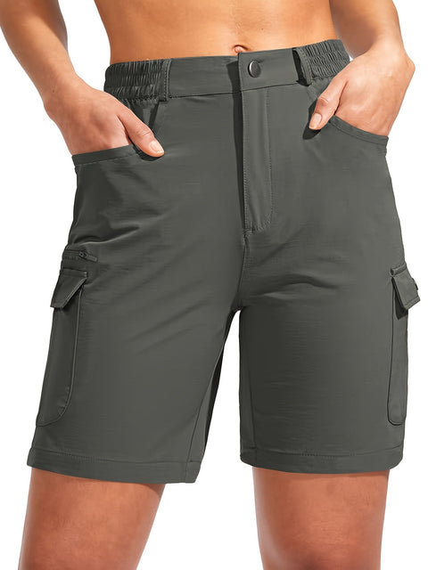 Damen Quick-Dry Cargo-Shorts mit 7-Taschen-Design