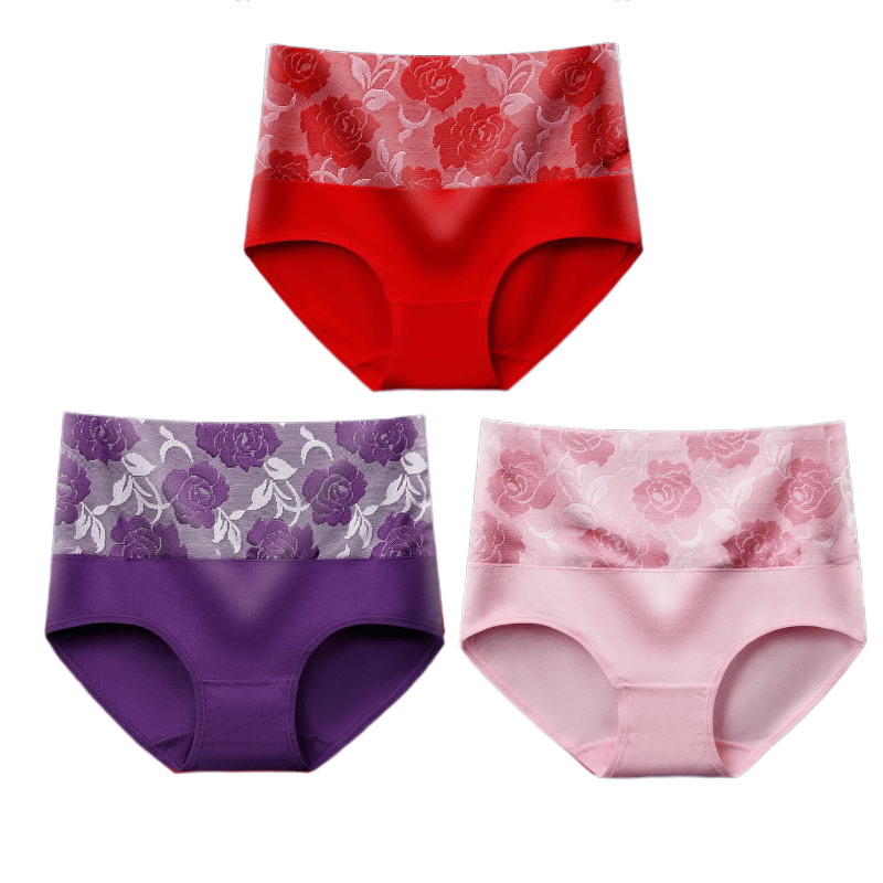 🔥Damen-Slip mit hoher Taille und Bauchkontrolle in Übergröße