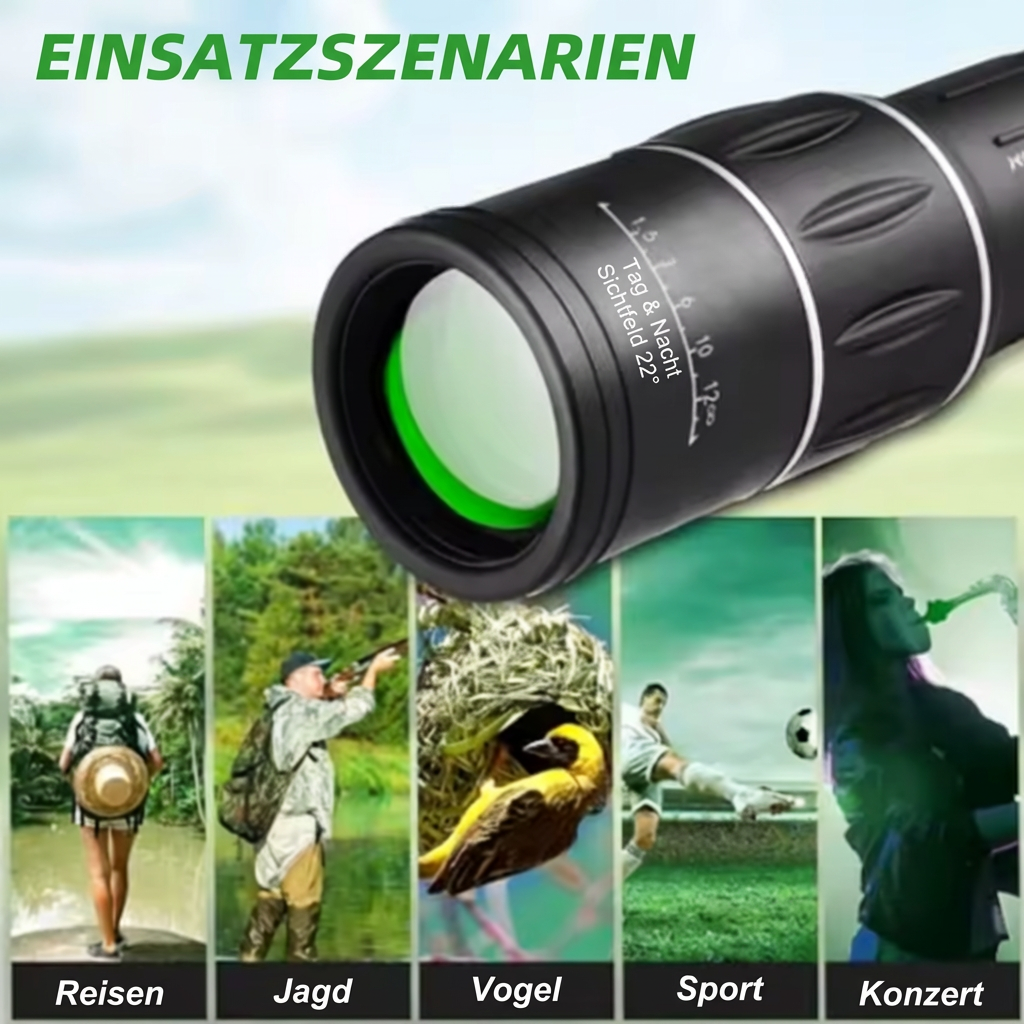 Tragbares Monokular-Teleskop mit hoher Vergrößerung
