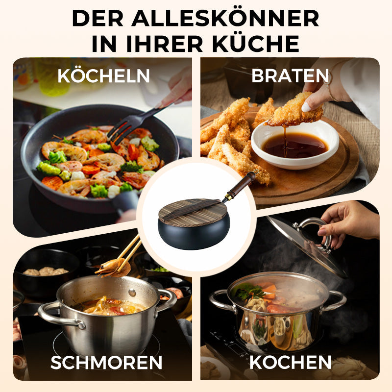 Schwerer Gusseisen-Bräter (unbeschichtet) – perfekt für Sonntagsbraten & knuspriges Brot! ⏲️🥖 50% reduziert – nur solange der Vorrat reicht!