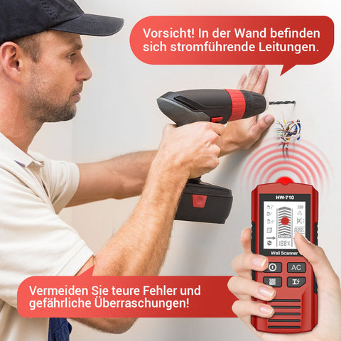 Multifunktionaler Wand- & Metalldetektor für Zuhause und Baustelle