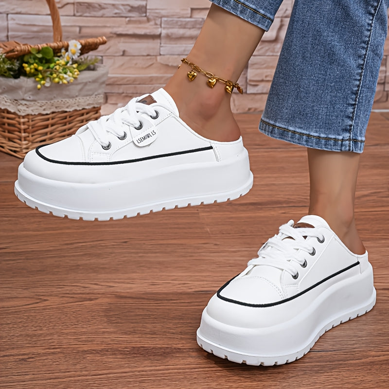 Luna – Damen-Plateau-Slipper mit sportlich-elegantem Look