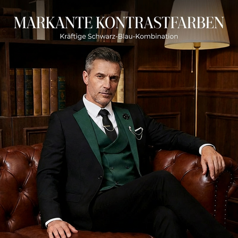 3-teiliger Herren-Anzug – Slim-Fit & Elegant – Für Hochzeit, Business & Events