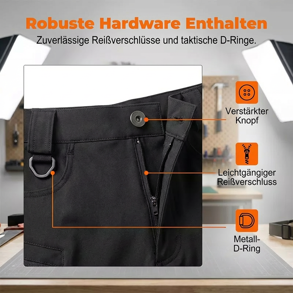 Bequeme, robuste & wasserfeste Arbeits- und Adventurehosen