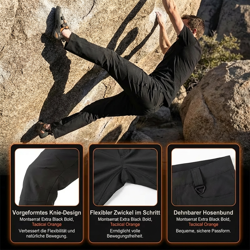 Bequeme, robuste & wasserfeste Arbeits- und Adventurehosen