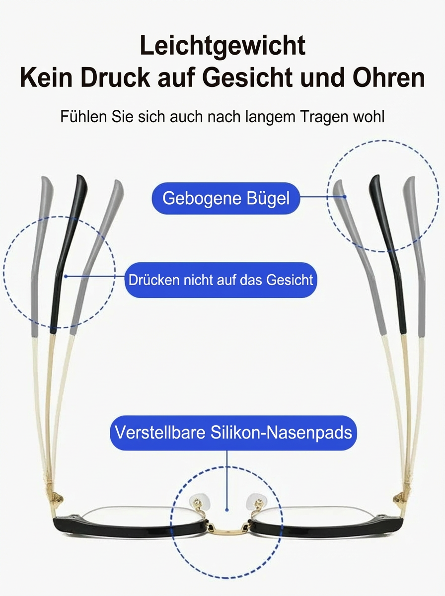 UltraLight Anti-Blaulicht-Lesebrille