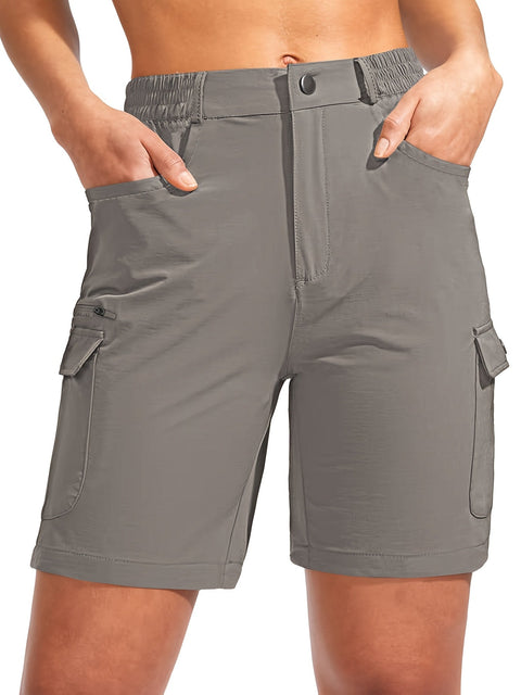 Damen Quick-Dry Cargo-Shorts mit 7-Taschen-Design