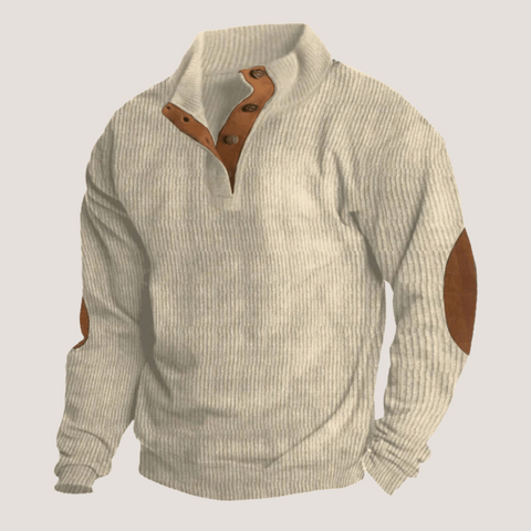 Allen | Kordpullover mit Stehkragen