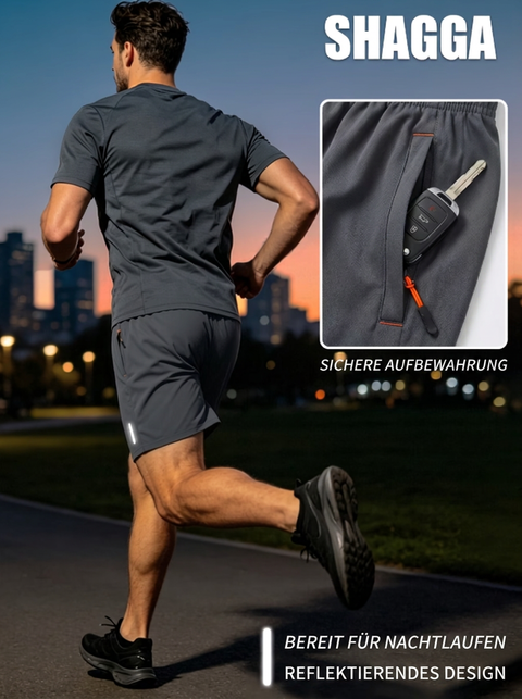 3-er Pack Herren Sport-Casual Shorts - Leicht, atmungsaktiv und dehnbar