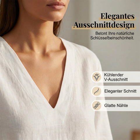 Damen 2-teiliges Sommer-Set mit V-Ausschnitt – weich, leicht & komfortabel