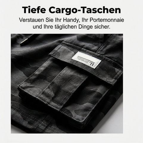 Taktische Cargoshorts für Herren in lockerer Passform