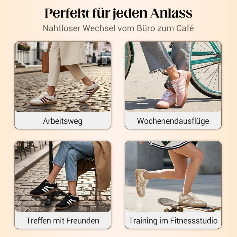 Damen Stylische Runde Zehen Rutschfeste Freizeitschuhe