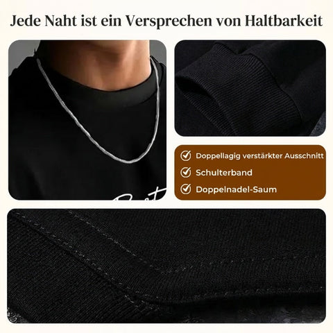 Herren Urban Style Loose Fit T-Shirt – Premium Baumwollmix, Lässiger Oversize-Schnitt & Grafikdruck ✨