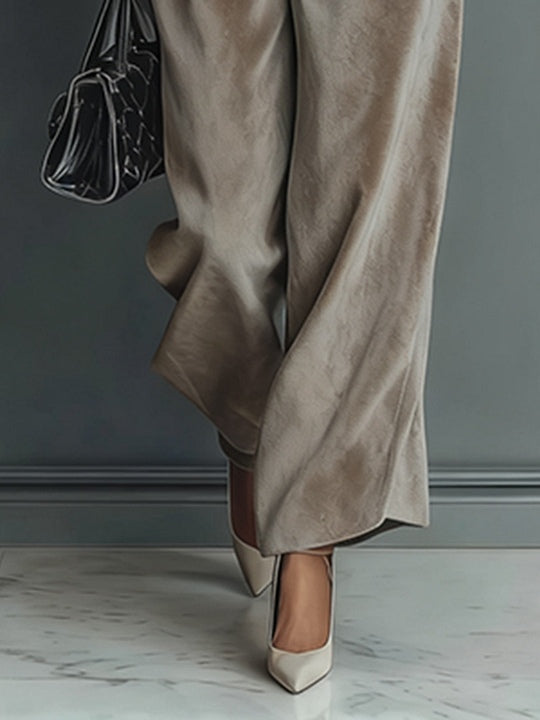 Damen Rollkragen lässiger warmer Samtanzug