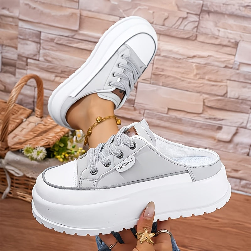 Luna – Damen-Plateau-Slipper mit sportlich-elegantem Look