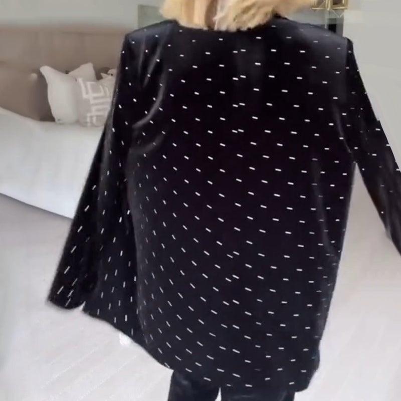 Luxus-Blazer mit Strasssteinen für Frauen