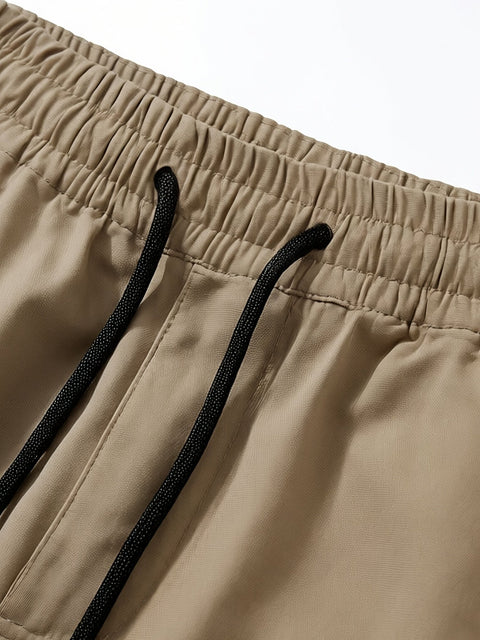 Herren Sommer Freizeitshorts - 7/8 Hosen mit Cargo-Taschen & Reißverschluss