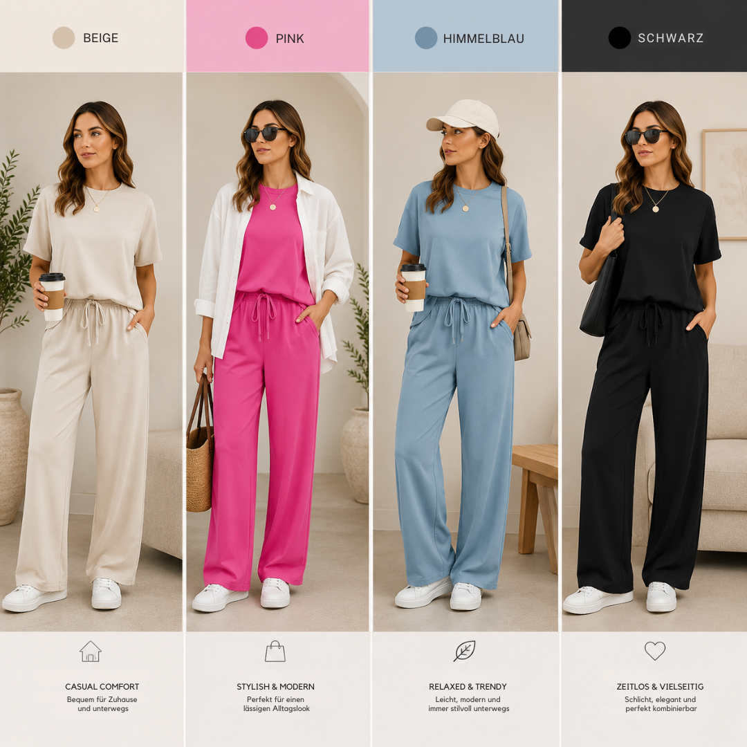 Liora™ – Weiches Damen-Set mit Oberteil & Hose