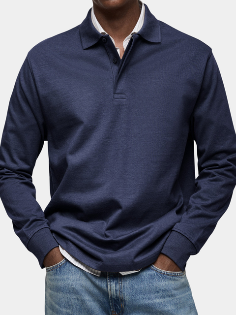 Elhanan | Stilvolles Poloshirt mit Langen Ärmeln