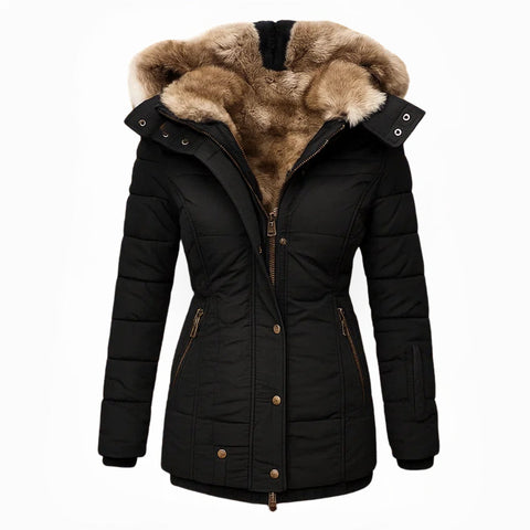 Anna™ | Warmer mit Fell gefütterter Wintermantel