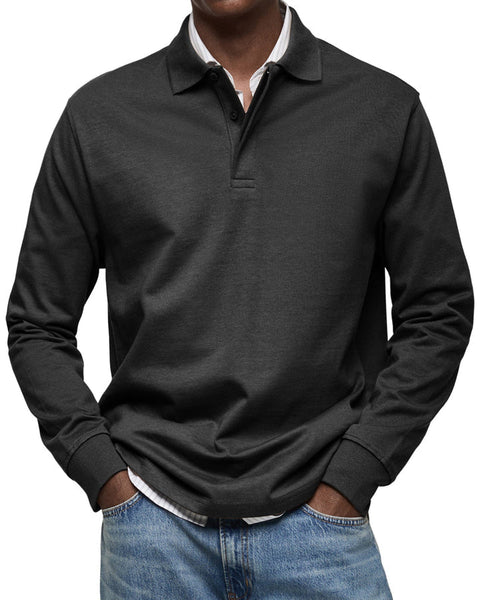 Elhanan | Stilvolles Poloshirt mit Langen Ärmeln