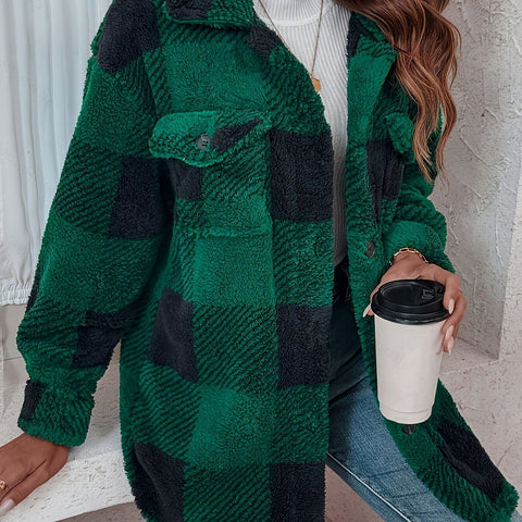PlaidCozy™ – Flauschige karierte Winterjacke