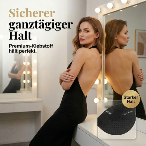 Selbstklebende, unsichtbare BHs mit Raffungen