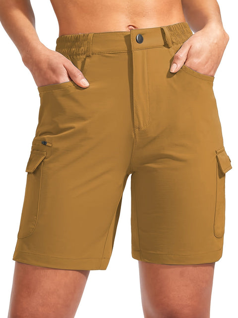 Damen Quick-Dry Cargo-Shorts mit 7-Taschen-Design