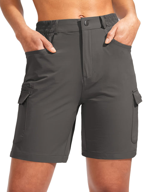Damen Quick-Dry Cargo-Shorts mit 7-Taschen-Design