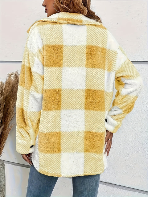 PlaidCozy™ – Flauschige karierte Winterjacke