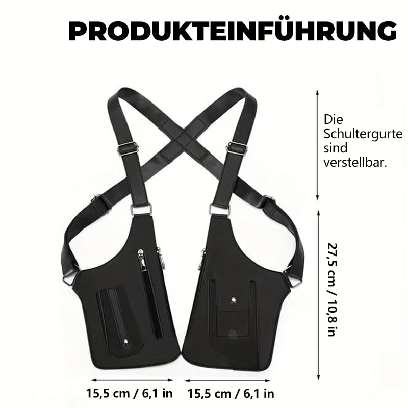 💪Einbruchsichere, hochwertige, verstellbare Schultertasche