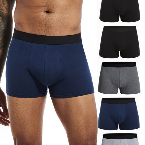 FlexCotton™ – 5er-Set bequeme, atmungsaktive Herren-Boxershorts