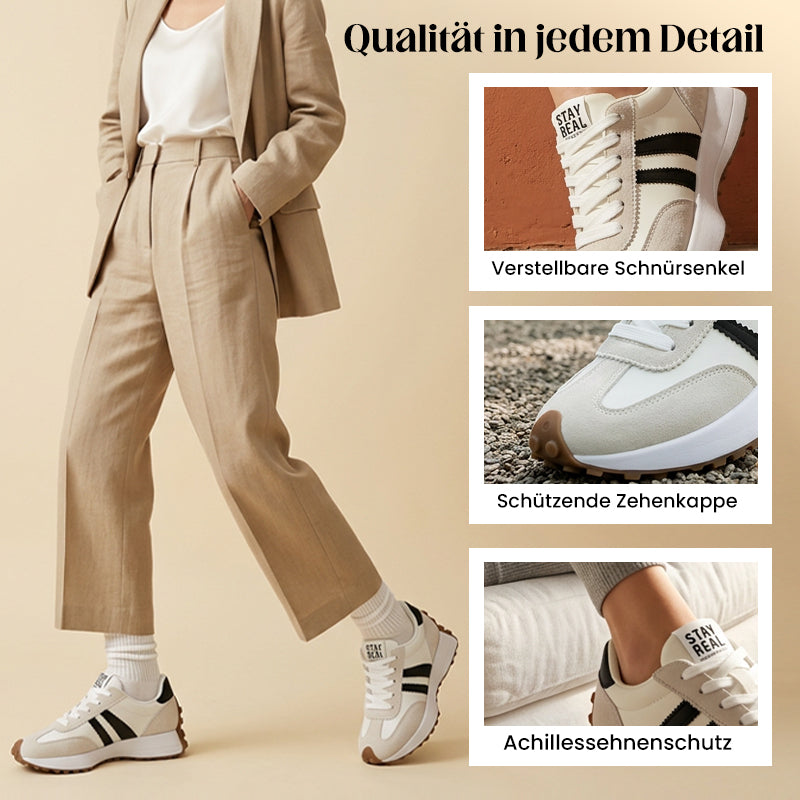 Damen-Freizeitschuhe – Klobige Sneaker Rutschfest & Retro-Design