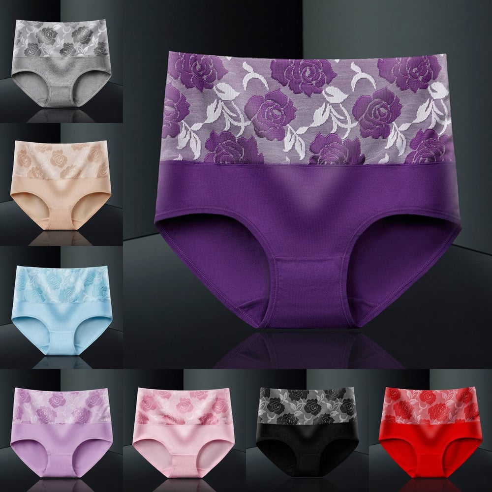 🔥Damen-Slip mit hoher Taille und Bauchkontrolle in Übergröße